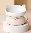 MIAOFAIRY Cat Bowl Orange Color Durable Practical Easy Daily Use Food Water NEW