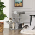 HELENA Small Condo Cat Tower with Scratching Post