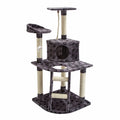 Paw Mate 120cm Grey Cat Tree Bear Multi Level Scratcher