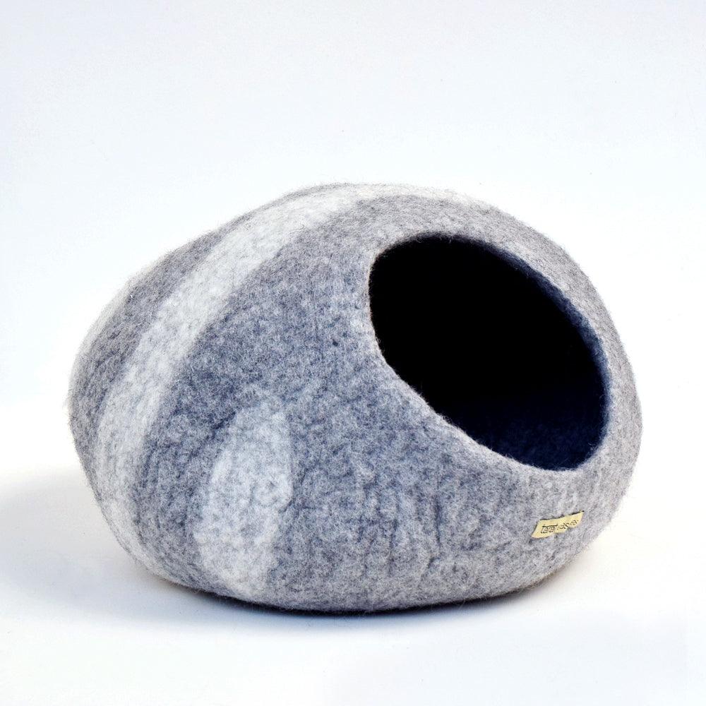 Cat Cave - Light Grey Stone Cocoon